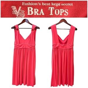 Victoria’s Secret Bra Tops Modal blend dress, kneelength, incorporated Bra, sz L